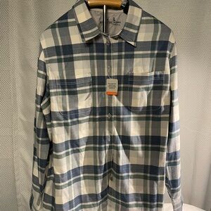 Ridge cut Women's Blue Plaid Button Down Shirt